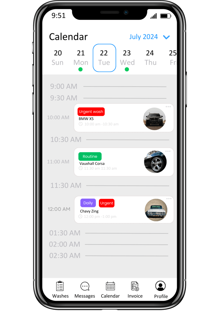 Car Wash App Development