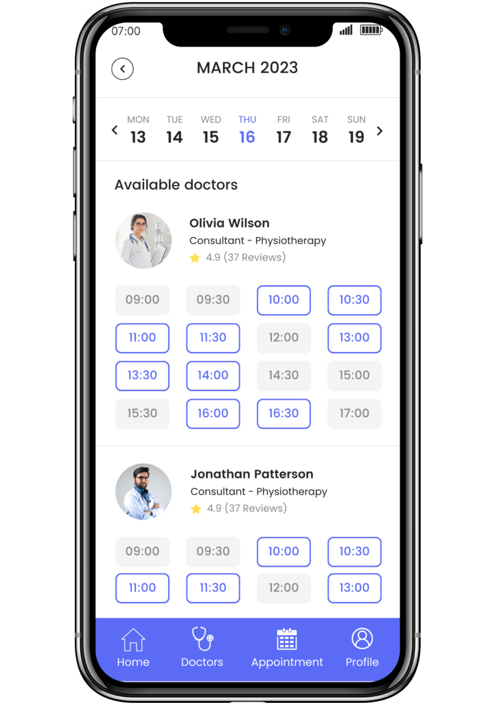 Doctor Appointment App Development